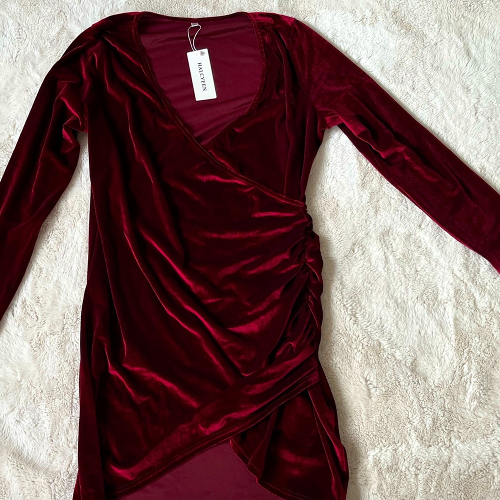 Velvet Red Dress